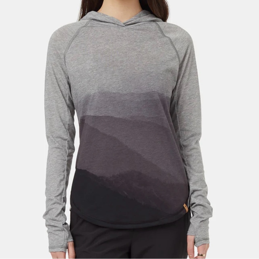 Gray Tentree Gradient Women's Hoodie Top